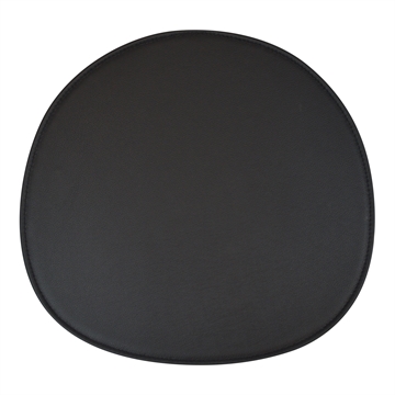 Black Standard Seat cushion in Basic Select Leather for the Eames chair model DSR / DSW / DSX / DSS N / DSS.